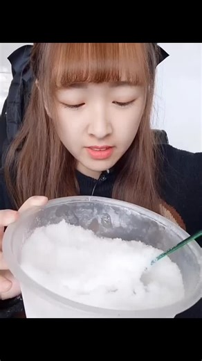 only bites - classic soft and grainy shaved ice #iceeatingasmr