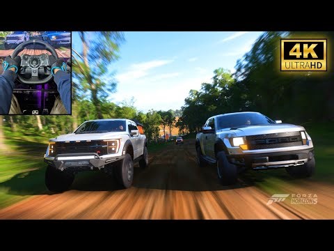 1300 HP Ford F-150 Raptor R Vs Offroad Monsters | Forza Horizon 5 | Steering Wheel