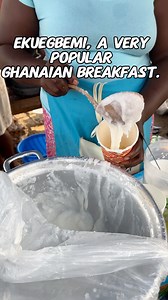 Ekuegbemi - Yellow Corn Grits Porridge served with milk and Sugar! It tastes like Cerilac 😆😆 Do we have this in Northern Nigeria too? 🩷 Will you like to taste this? #ghanaianfoodtour | Diaryofakitchenlover