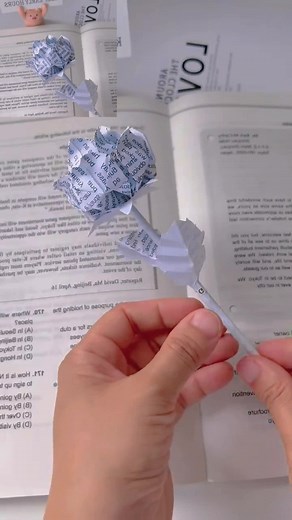 DIY Paper Rose Origami Handcraft Tutorial