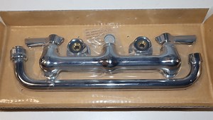 Krowne 12-812L Silver Series 8 inch Center Wall Mount Faucet with 12 inch Spout