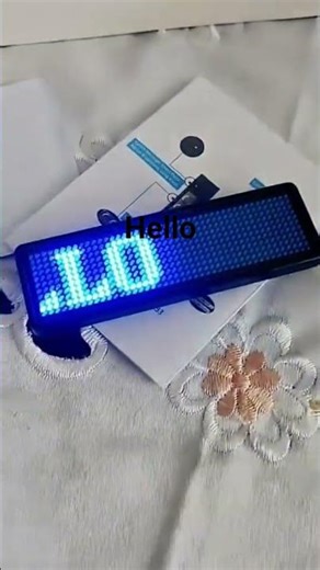 "Mini LED Digital Programmable Scrolling Name Tag - Rechargeable LED Signboard Messages" #miniled