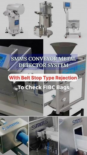SMMS Conveyor Metal Detector System for FIBC Bags Checking #smms #metaldetecting #manufacturing