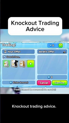 Roblox Knockout Trading Advice #knockout #roblox #robloxknockout