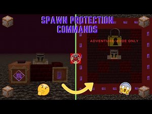 Command Block Tutorial #65: Spawn Protection Commands in Minecraft (1.16+)