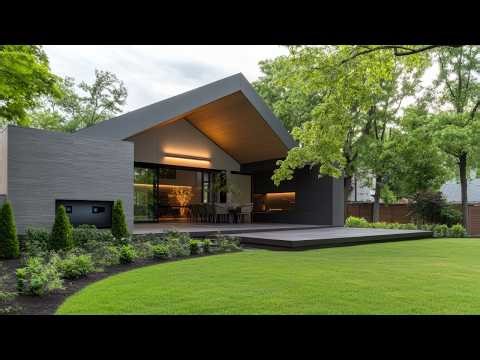 Minimalist L-Shape Home Ideas with Open Floor Plan & Luxury Modern Exterior Design