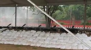 #WATCH | Made in India ATAGS howitzer firing as part of the 21 gun salute on the #IndependenceDay this year, at the Red Fort in Delhi. #IndiaAt75 (Source: DRDO) | The Times of India