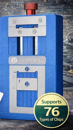 Baba Tools on Instagram: "Model: JTX T4 Shop now: https://babaocamachine.com/product/jtx-t4-universal-chips-glue-removal-and-ic-reballing-platform-for-iphone-android-cpu-emmc-ram-76-models-of-chips-with-13-stencil/ Type: Universal Chip Glue Removal & IC Reballing Platform Function: Supports safe glue removal and precise IC reballing for CPU, eMMC, RAM, and other chips Features: Compatible with 76 chip models, includes 13 reballing stencils, stable platform design, high precision alignment Applic