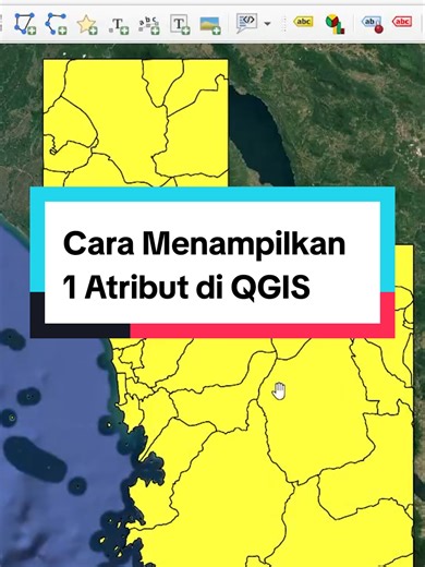 Cara memunculkan 1 atribut di QGIS #qgis #qgistutorial #qgisindonesia #mapping #remotesensing