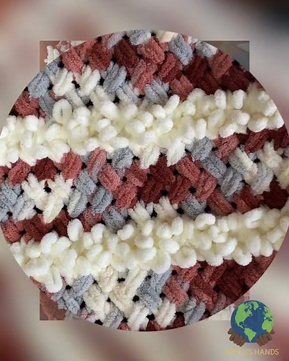 Bernat X's & O's Loop Blanket