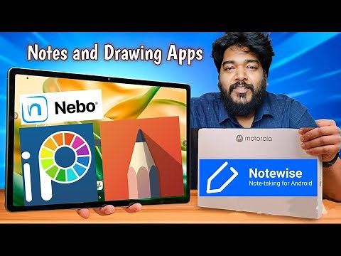 Best Note-taking and Drawing App on Moto Pad 60 Pro | Nebo | ibis Paint | Sketchbook | Notewise