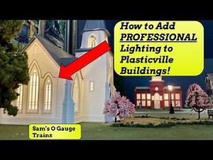 How to Add PROFESSIONAL Lighting to ANY Plasticville Building! (CHEAP AND EASY)