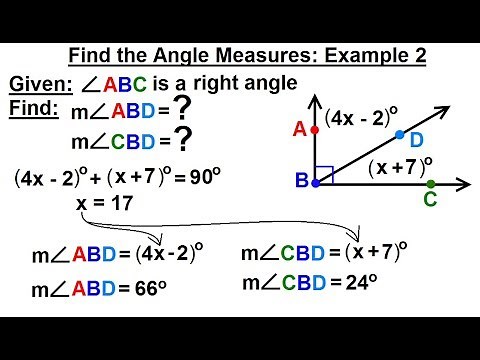 Geometry - Ch. 1: Basic Concepts (21 of 49) Find the Angle Measures=?: Example 2