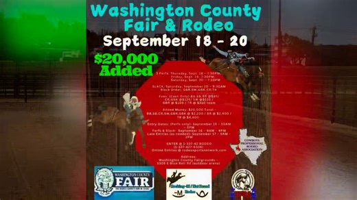 Washington County Fair & Rodeo is ready to Rodeo with the new Setup!! | Rocking -M / Hat Brand Rodeo