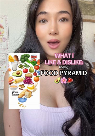 The food pyramid has (literally) flipped upside down.. i thinks it’s a step in the right direction but definitely room for improvement. What would you change? 🌸🥑🥩🍵 #foodpyramid #2026foodpyramid #wholefoodsdiet #carnivorediet #antiinflammatorydiet