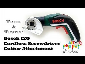 Bosch IXO Cordless Screwdriver Cutter Attachment in Action