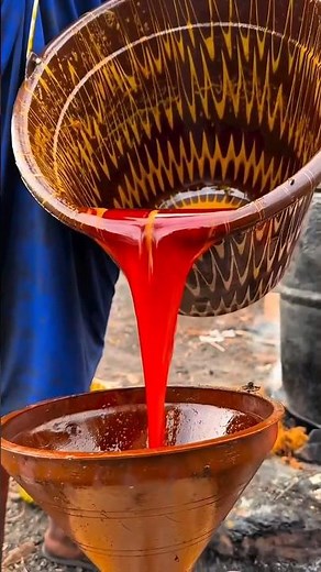 Palm Fruit Oil Extracting😲