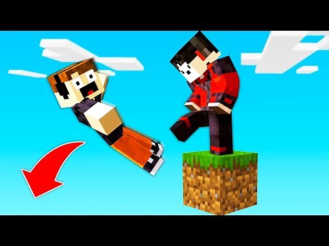 ME TIRÓ DEL BLOQUE! 😭 (yo a el 😈) | Minecraft
