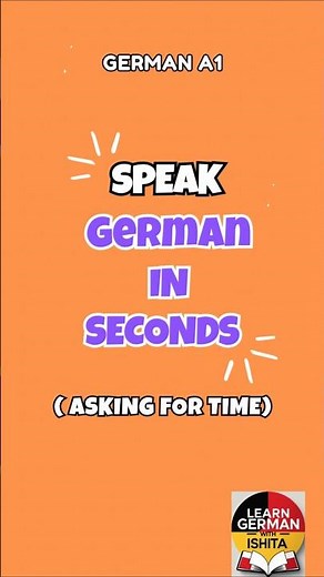 🎤Speak Basic German in 5 Minutes| A1 for Beginners