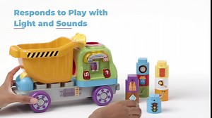 LeapFrog LeapBuilders Store and Go Dump Truck, Multicolor