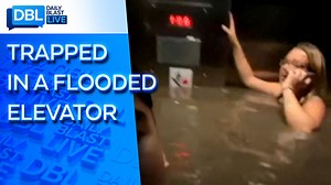 Flash-flooding in Omaha, Nebraska, left a group of people trapped in an elevator. One of them caught the neck-deep water on video. | Daily Blast LIVE