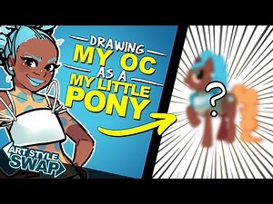 Drawing MY OC as a MY LITTLE PONY! | Vector Art | Style Swap #4 | DrawingWiffWaffles