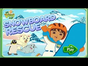 Gameplay Go Diego Go : Games Snowboard Rescue | Nick Jr Games #gamekids #nickjrgames #nickelodeon