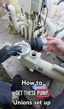 How to prep and install high-temp unions for pool pump