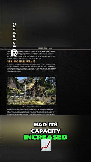 ESO Update 49: Massive House Capacity Boost #shorts