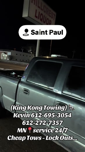 (King Kong Towing) 🦍 Kevin 612-695-3054 612-272-7357 MN📍service 24/7 Cheap Tows - Lock Outs...