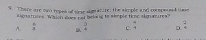 There are two types of time signature; the simple and compound ... | Filo
