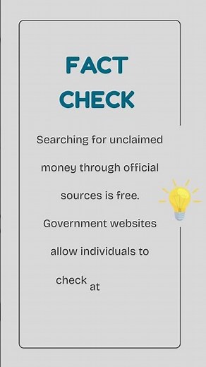 Fact Check: Is Searching for Unclaimed Money Really Free?