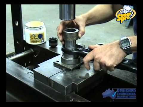 SuperPro - Using a press to replace steel case bushings