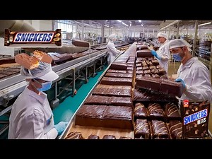 How Snickers Chocolate Bars Are Made In Factory|Factory Explored