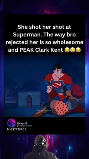 Superman Rejects her like a Gentleman 😂 #superman #myadventureswithsuperman #dccomics