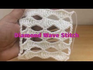 Diamond Wave stitch (Stitch Tutorial)