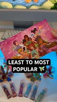 LEAST to BEST sellers : WINX CLUB EDITION💖 #winxclub #eyeshadow #makeup #cosmetics #eyemakeup