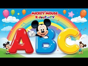 "🎶 Mickey Mouse ABC Song | Fun A to Z Learning | KidozFunTV 🐭✨"