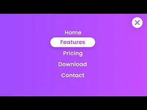 Fullscreen Overlay Navigation | HTML, CSS and Javascript Tutorial