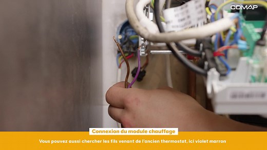 COMAP L15102001 Thermostat programmable sans Fil Smart Home pour Chauffage à gaz, fioul, Bois en