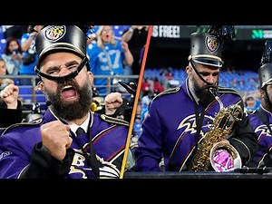 Jason Kelce Gives SURPRISING Sax Performance With Ravens Marching Band!