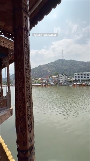 Inside a Luxury Houseboat in Srinagar | Dal Lake, Kashmir 🏔️ #kashmir #shorts #houseboat