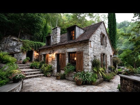 Charming French Stone Cottage | Rustic Countryside Home in Nature