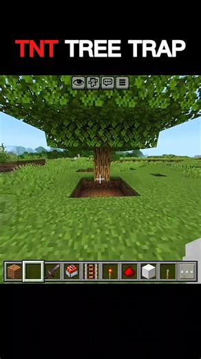 TNT TREE TRAP 🔥💀 #minecraft