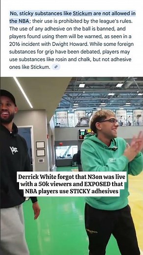 NBA Players Secret Sticky Trick Exposed!