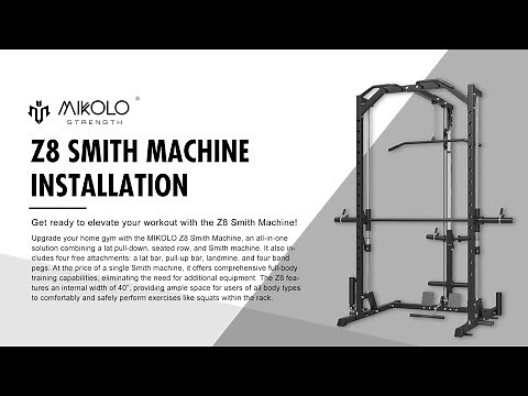 MIKOLO Z8 Smith Machine Installation Guide | Mikolo