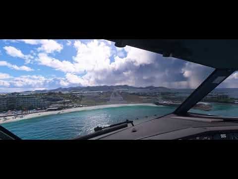 MSFS 2020 TNCM landing -PMDG 737 - nVidia RTX5060