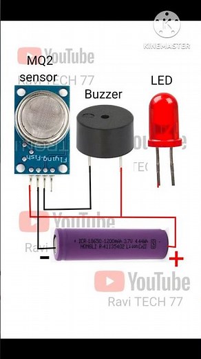 smoke detector circuit diagram 🌪️ #electrical
