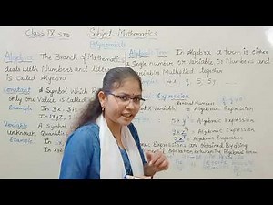 Polynomials Introduction Class 9