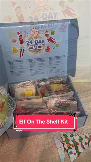 The Official 24-Day Elf Ideas Kit takes the stress out of December with 100 props and 24 ready-made setups for quick, creative Elf moments. Perfect for busy parents who want the magic without the midnight panic. Easy, fun, no planning needed — just open the box and set up each day. A brilliant Christmas activity for kids, making Elf on the Shelf effortless, engaging and exciting all month long #elfontheshelfideas #christmasforkids #mumtok #blackfriday #tiktokmademebuyit